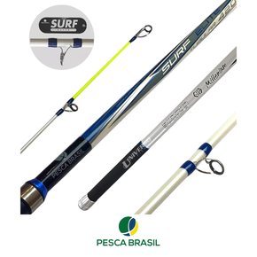Vara Pesca Brasil Surf Elite 3,90m (3 Partes) | 100g - 250g Para Molinete